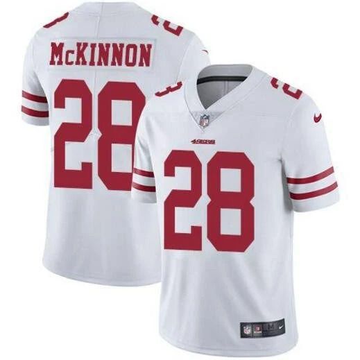 Men San Francisco 49ers #28 Jerick McKinnon Nike White Limited Player NFL Jersey->san francisco 49ers->NFL Jersey